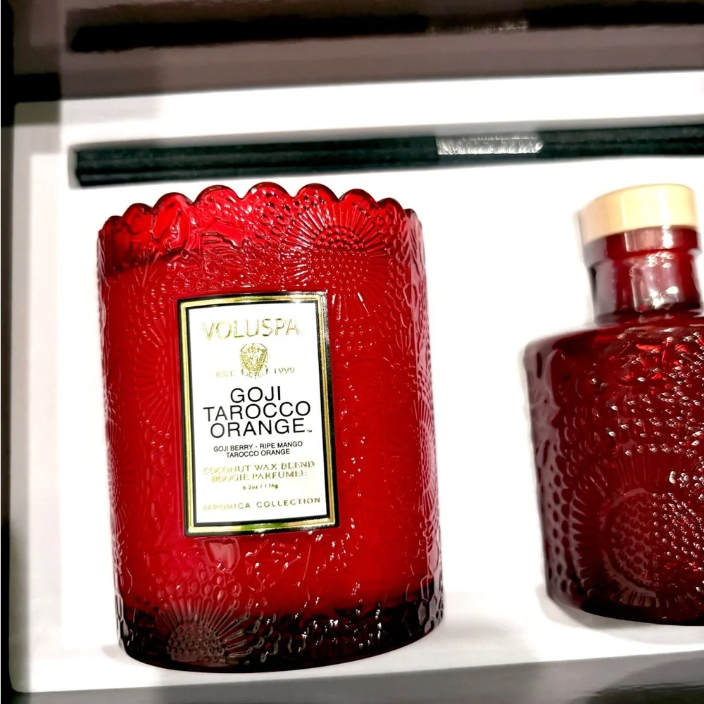 Voluspa Goji Torocco Orange Candle and Diffuser Set 100 ml NEW
